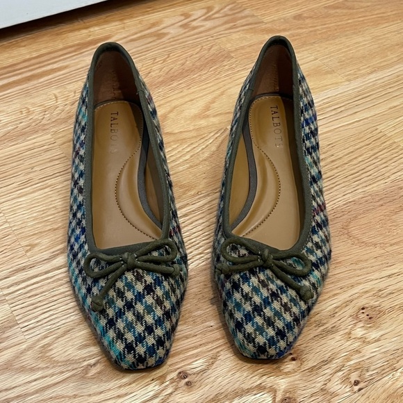 Talbots Vanessa Tweed Block Heels Size 6 | NWOT Sand Dollar Low Pumps - Picture 4 of 12